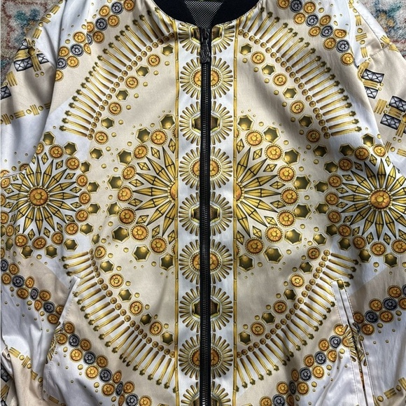 Versace Gold Chains Zip-up Light Jacket Medium - Picture 8 of 8